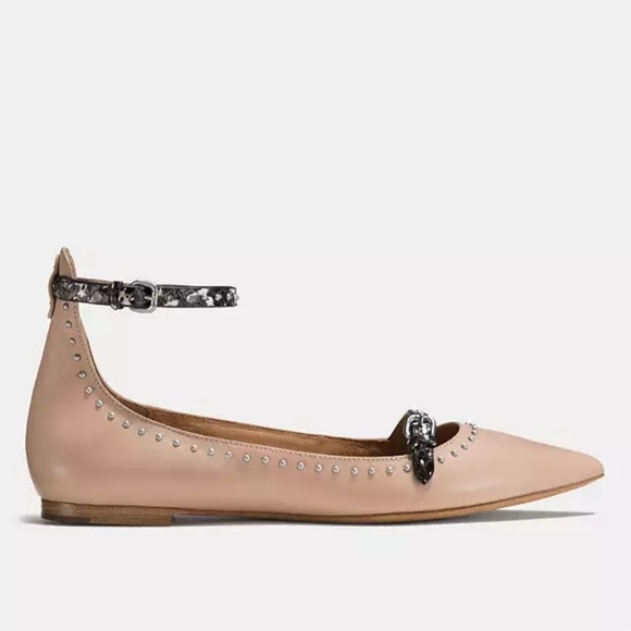 Coach Shoes - Coach Nude-Beachwood Jody Flats